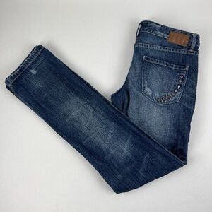 Converse One Star Crosby Tom Boy Jeans Womens 4 Blue Denim Distressed